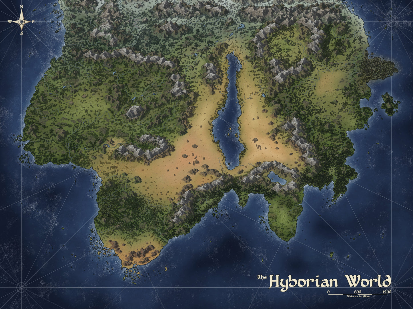 Fantasy World Map