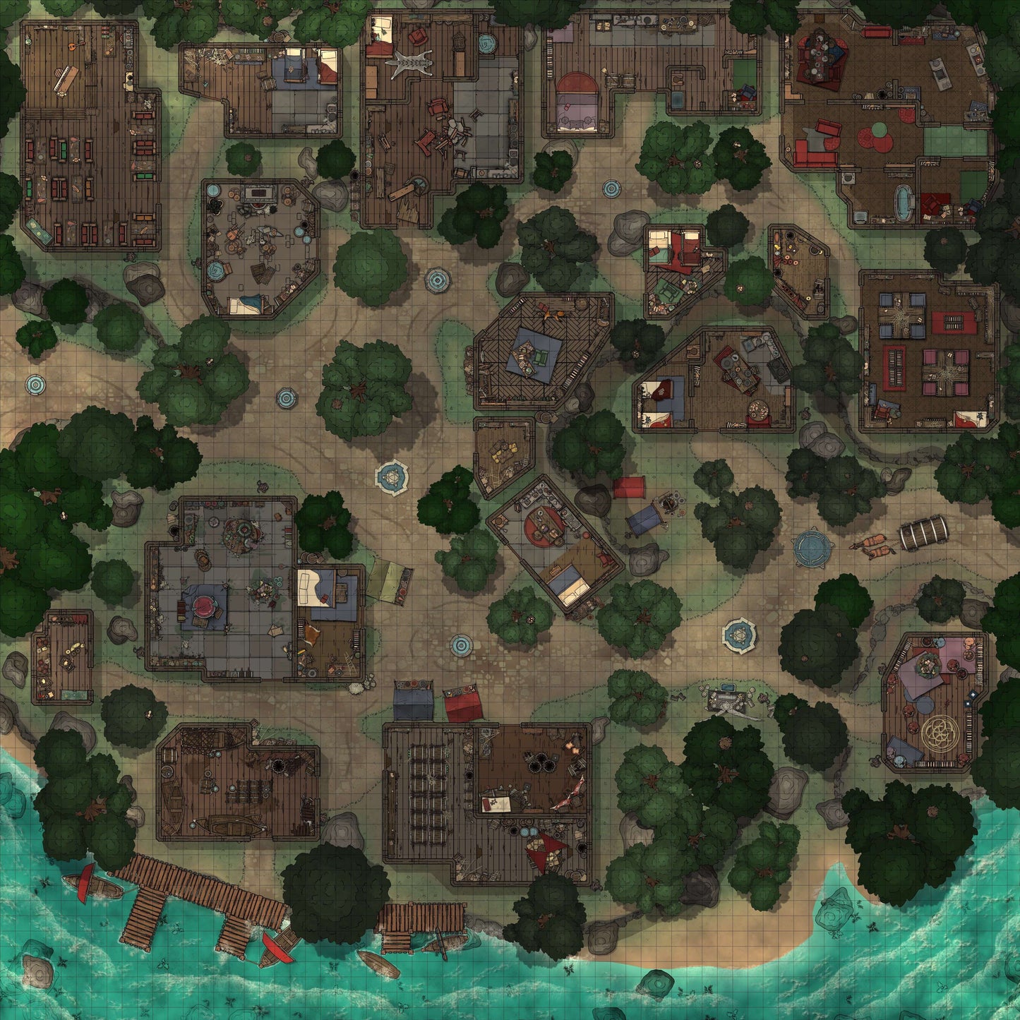 The GM's Kit 01 | Forests, Forts & Fields | A Collection of 100 Maps with VTTs