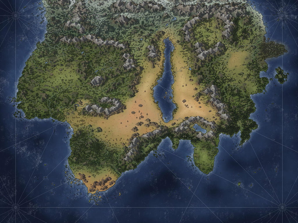 Continental Map of The Hyborian World | Conan the Barbarian
